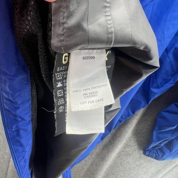 Cabelas Jacket Mens 3XL Tall Blue Gore-Tex Pacific Shell Hooded Rain Jacket Coat - Picture 8 of 11